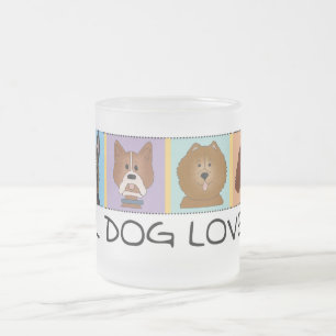 Lite hund älskareTshirts och gåvor Frostad Glasmugg