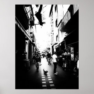 Lite hunden i gatan poster