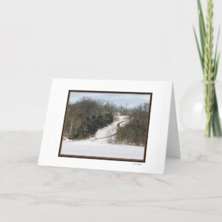 Lite hus i skogen kort