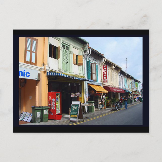 Lite Indien, Singapore Vykort (Framsida)