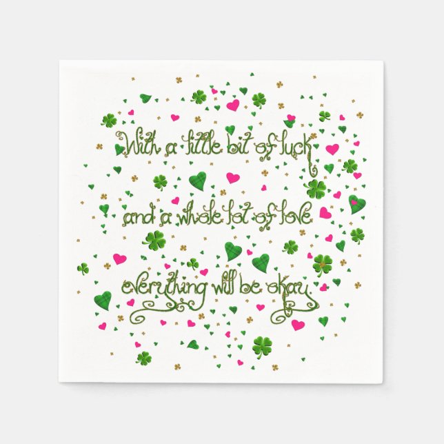 Lite irländska Tur-Pappra blöjor Pappersservett (Framsidan)