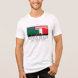 Lite Italien av Denver Classic Logotyp WHITE T Shirt