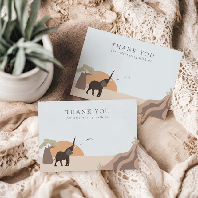 Lite jordnöt | Boho Jungle Safari Tack Kort (Skapare uppladdad)