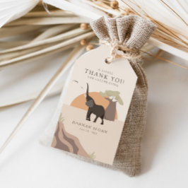 Lite jordnöt | Safari Desert Baby Shower Favor Presentetikett