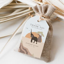 Lite jordnöt | Safari Desert Baby Shower Favor Presentetikett