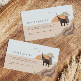 Lite jordnöt | Safari Diaper Raffle Tilläggskort