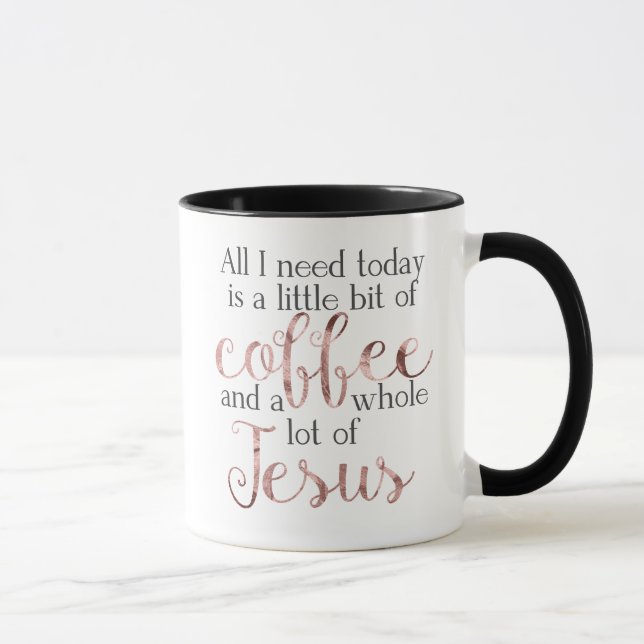 Lite kaffe, den raddaJesus muggen - steg Mugg (Höger)