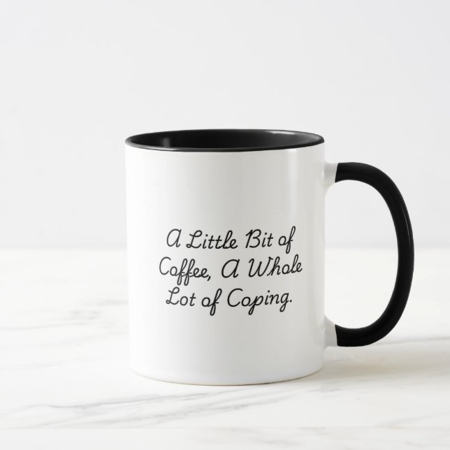 Lite kaffe, en hel del kopp (Höger)