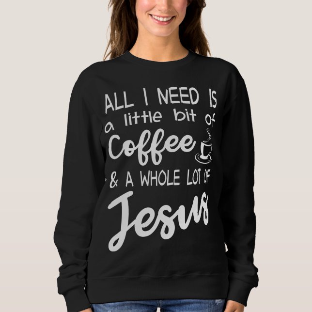 Lite kaffe och en hel del av Jesus T Shirt (Framsida)