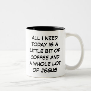 Lite kaffe och hela Jesus Mugg