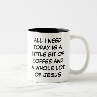 Lite kaffe och hela Jesus Mugg
