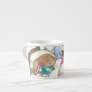 Lite kanin i sängmugg espressomugg