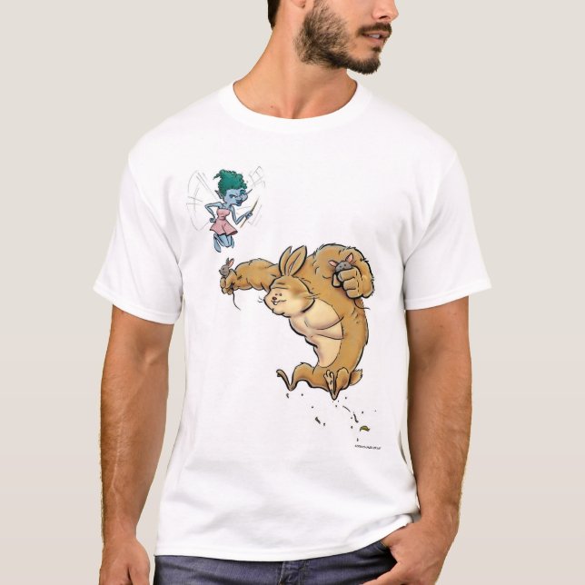 Lite kaninFufu T-tröja T Shirt (Framsida)