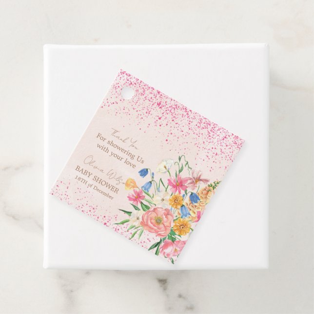 Lite kärlek i en babydusch i burk gåvor etiketter (På plats)