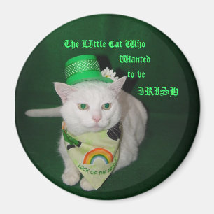 Lite katten som önskade att vara irländsk magnet