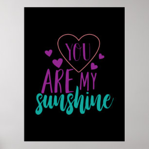 Lite konst är du min solskina poster
