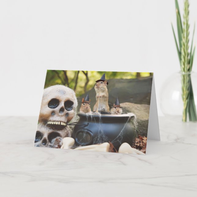 Lite kort för jordekorrehäxahälsning (Framsida)