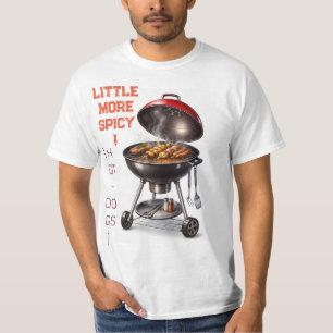 Lite kryddigare BBQ Grill Grafiskt T-shirt med vär