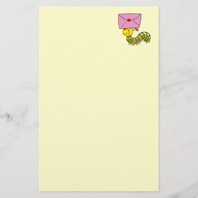 Lite kryp som bär ett brev brevpapper (Framsida)