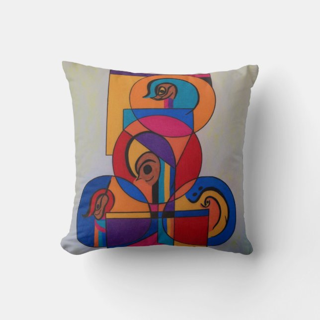 Lite kudder ansikten kudde (Framsida)