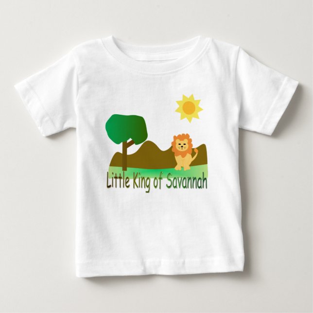 Lite kung av savannahen tee shirt (Framsida)