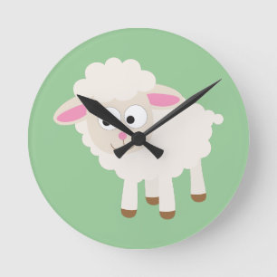 Lite lamb rund klocka