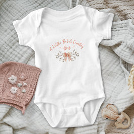 Lite Land Bow Wildblommor Flicka T Shirt