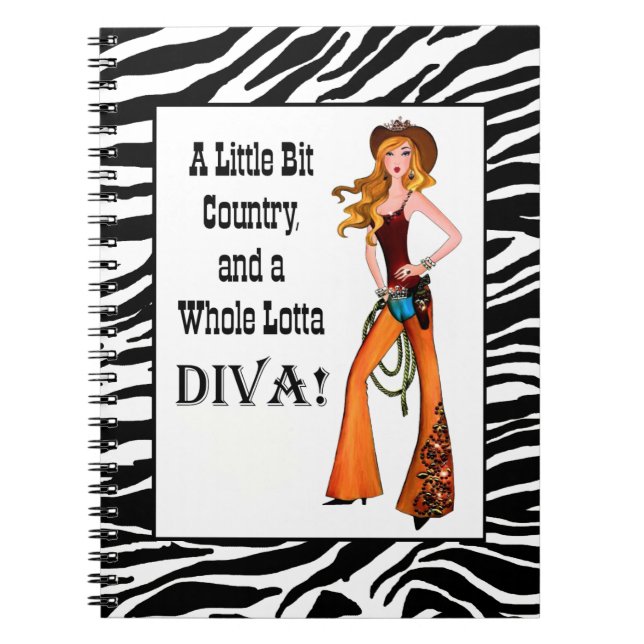 Lite Land och en hel Lotta DIVA! Noteboo Anteckningsbok (Framsidan)