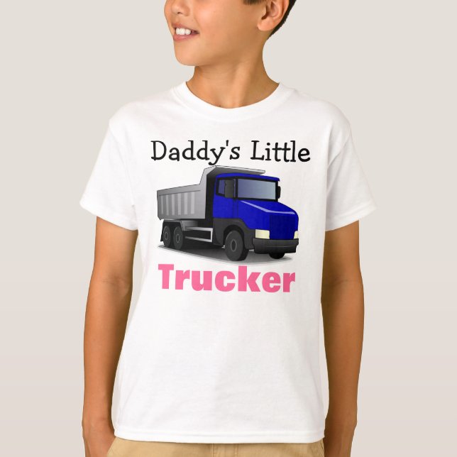 Lite lastbilsförare t-shirt (Framsida)
