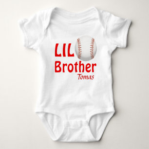 Lite Lil storebror-/kusin-/systerbaseball T-shirt