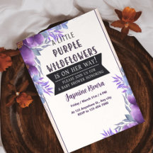 Lite Lila WildFlowers Flicka Shower