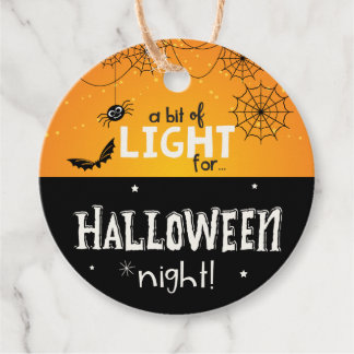 Lite ljus för Halloween Natt - Märkre Gåvor Etiketter