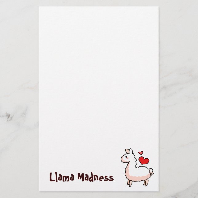 Lite Llama Brevpapper (Framsida)