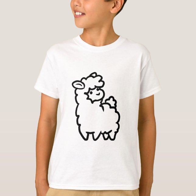 Lite Llama Tee Shirt (Framsida)