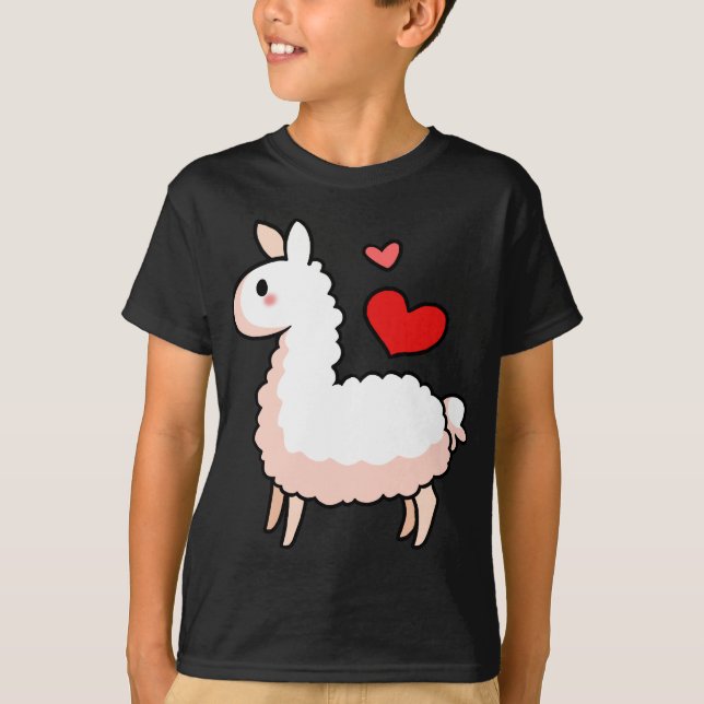 Lite Llama Tee Shirt (Framsida)