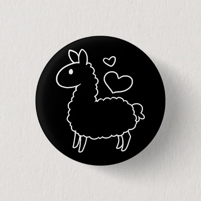 Lite LlamaSilhouette Knapp (Framsida)