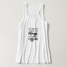 Lite magisk och mycket koffein linne med racerback