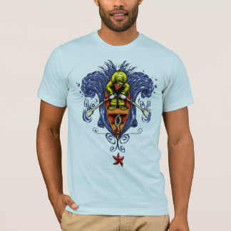 Lite man i fartyget t-shirt