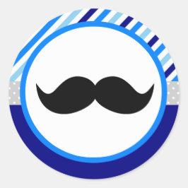 Lite manbaby showerklistermärkear runt klistermärke