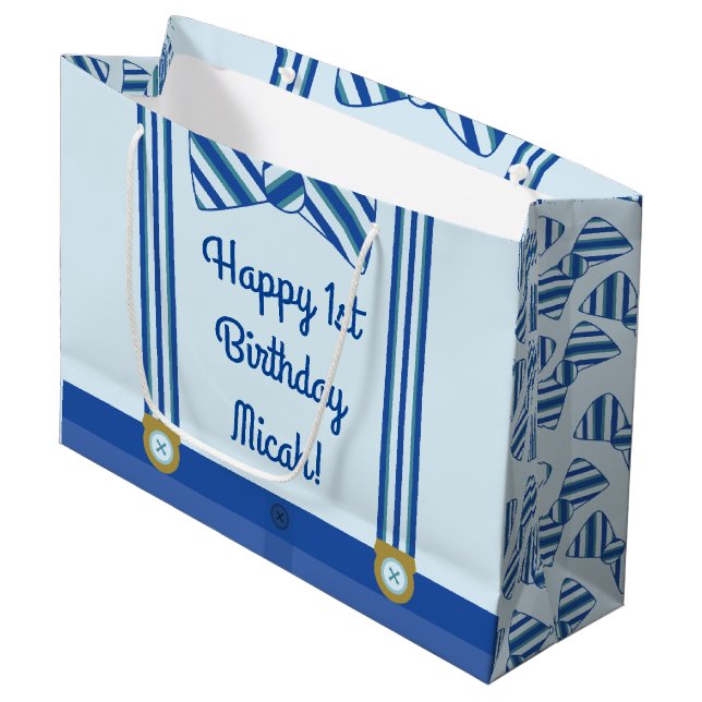 Lite manpojke 1st födelsedagsfest (Framsidan Vinklad)