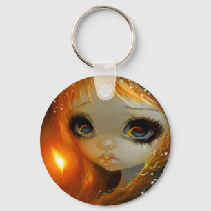 "Lite matchflickan" Keychain Nyckelring