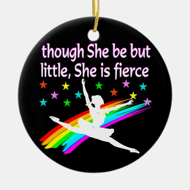 LITE MEN FÄNGELSE BALLERINA JULGRANSPRYDNAD KERAMIK (Framsidan)