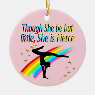 LITE MEN FIERCE GYMNAST GIRL DESIGN JULGRANSPRYDNAD KERAMIK