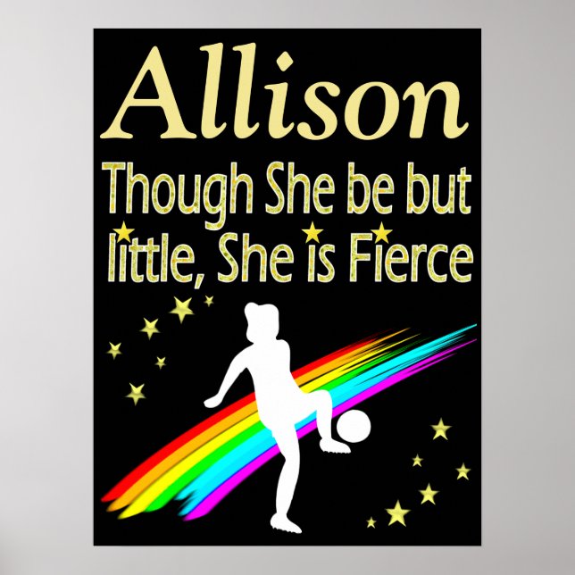 LITE MEN FIERCE PERSONLIG SOCCER POSTER (Framsidan)