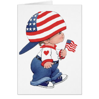 Lite men stolt hälsningskort