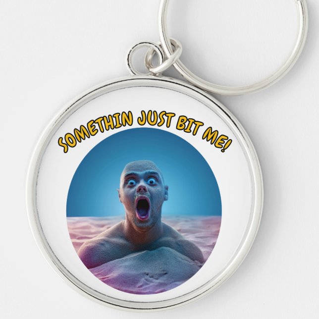 Lite mer än jag! rund silverfärgad nyckelring (Framsidan)