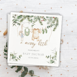 Lite Merry | Boho Boy Winter Baby Shower Pappersservett