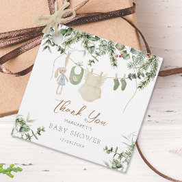 Lite Merry | Boho Girl Winter Baby Shower Gåvor Etiketter