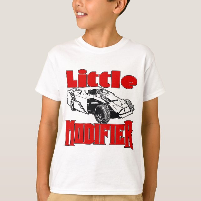 Lite modifikator - smuts ändrad tävla tee shirt (Framsida)