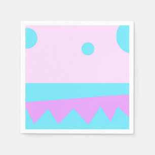Lite Monster Abstrakt Graphic Art Pappersservett